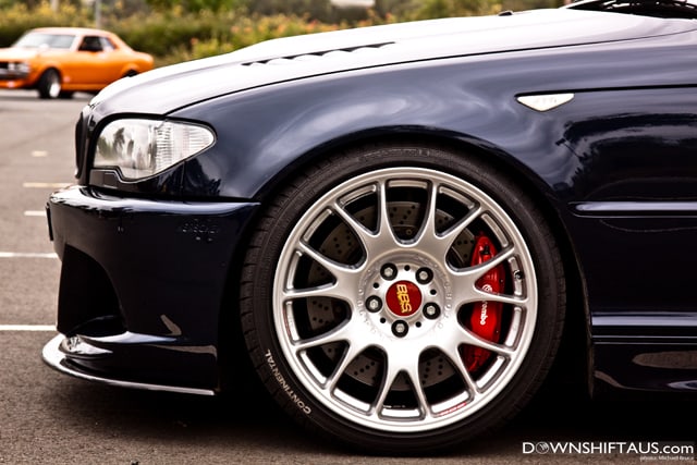 Had a full brembo brake package as well which looked awesome behind the BBS
